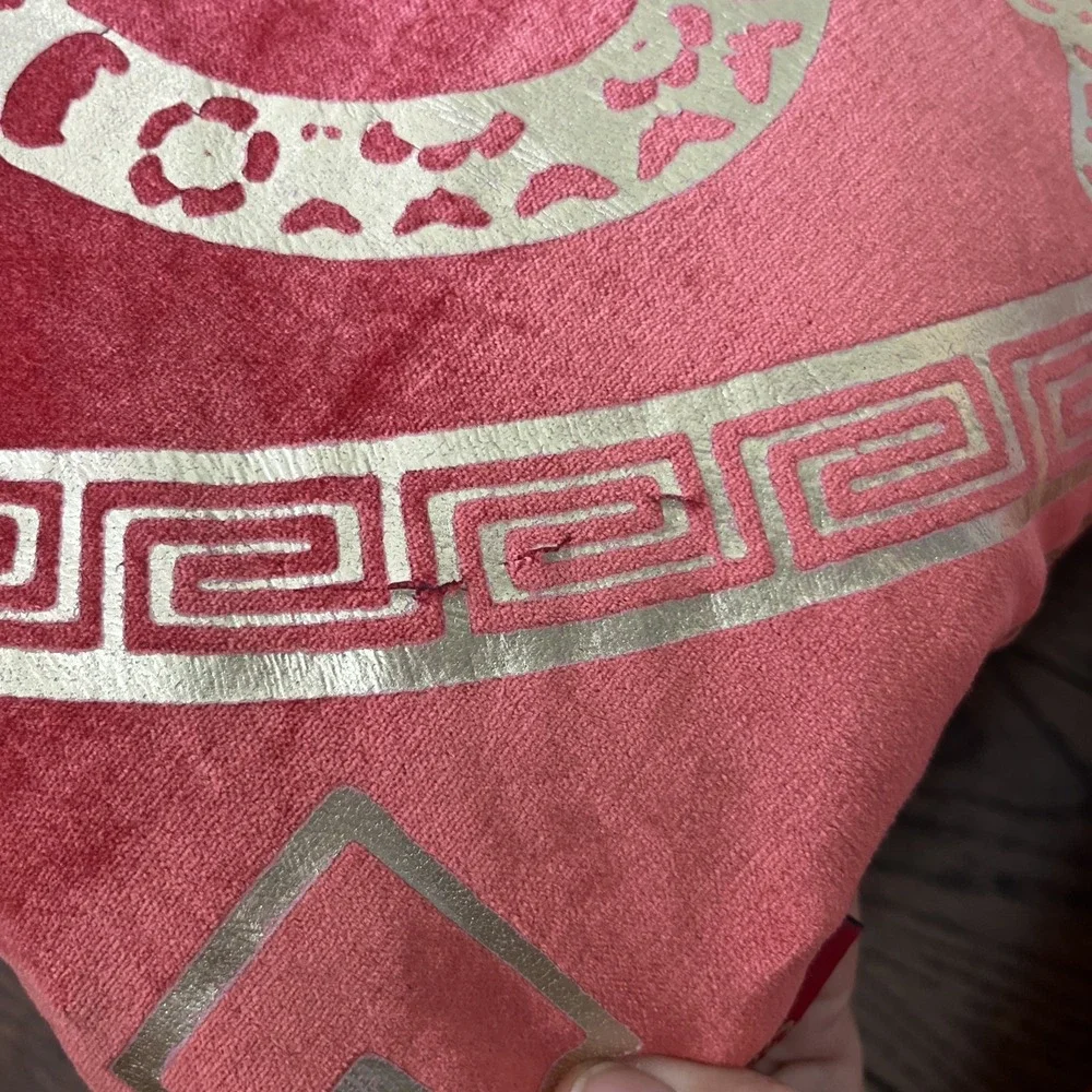 Lot Of 2 Year Of The Snake 2025 Red Gold Decorative Pillow 18